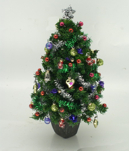 Dollshouse Miniature 5" Father Christmas Multi Coloured Tree